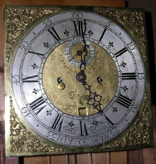 fig 2. 18th Cent Mahogany 8 Day Longcase Clock